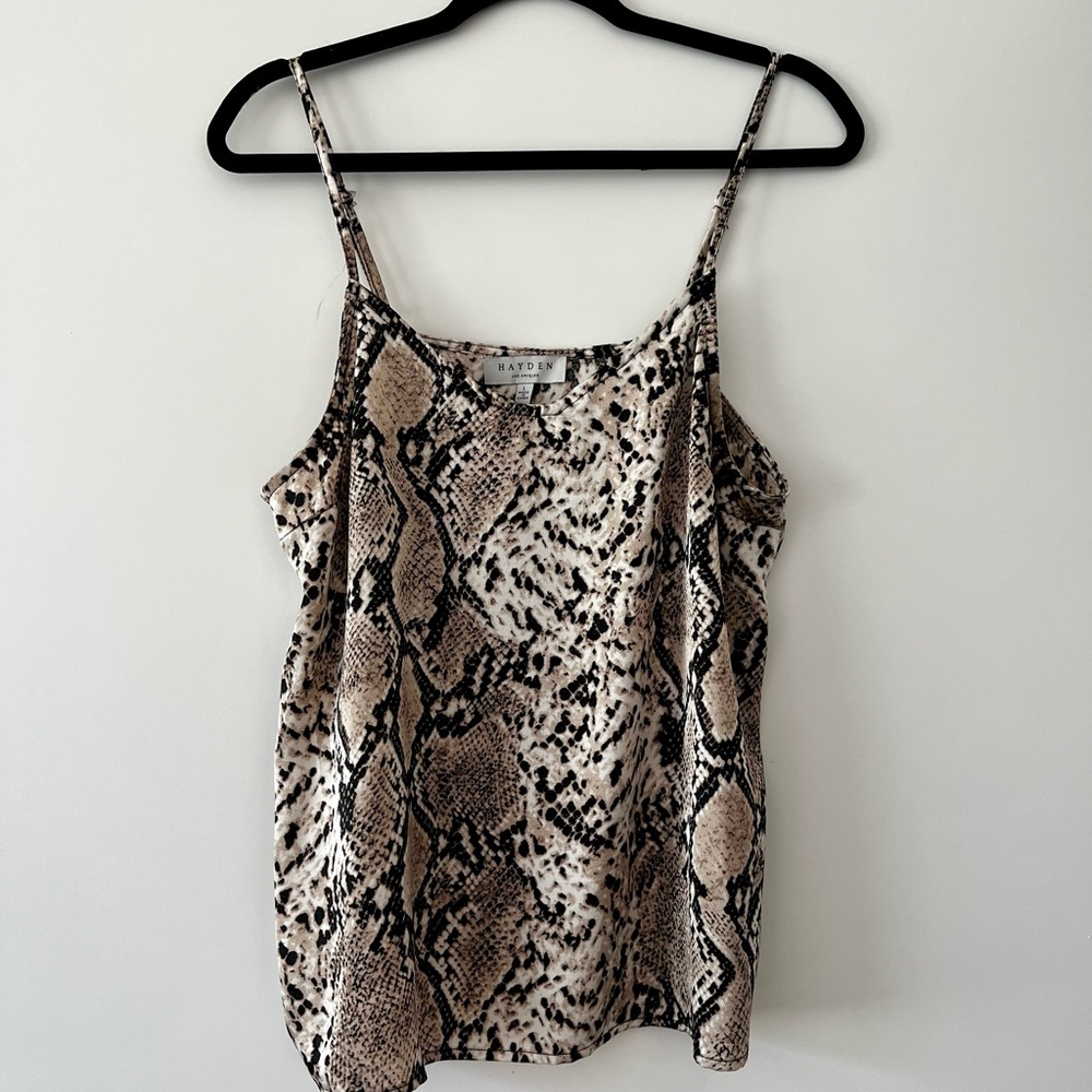Animal print tank top